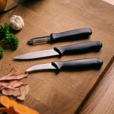 Набір ножів для чищення Fiskars Essential, 3 од.  (1065600)