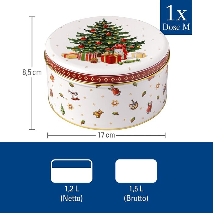 Набір з 3 різдвяних банок для печива, білий Winter Collage Villeroy & Boch