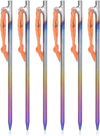 Кілочки з титанового сплаву для намету 7 мм. 6 шт. iBasingo