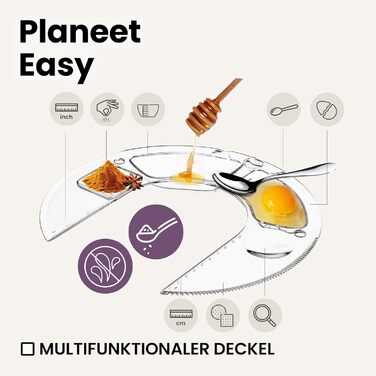 Кухонний комбайн-міксер 1500 Вт 5,2 л білий Planeet Easy Zeegma
