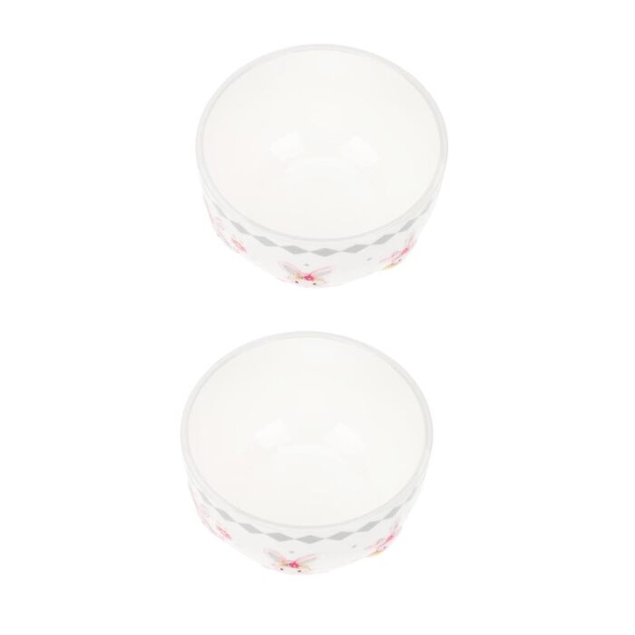 Керамічні миски з візерунком зайчика 2 шт ABOOFAN