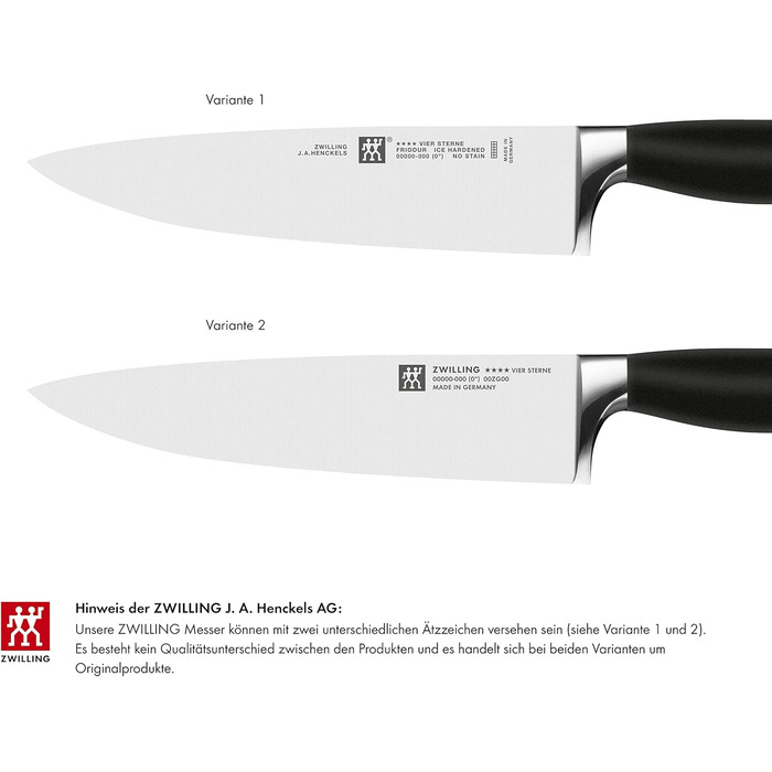 Набор ножей с блоком, 7 предметов, белый Four Star Zwilling
