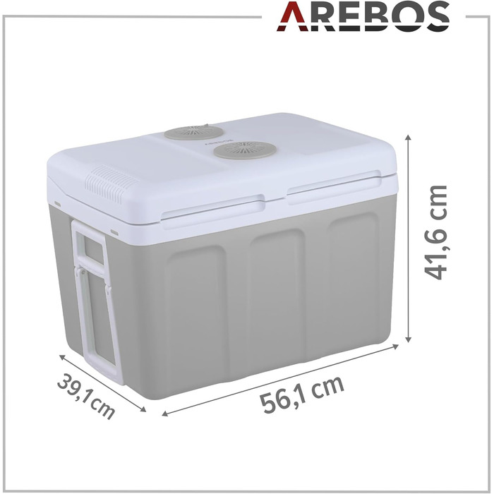 Автохолодильник 40 л чорний Arebos