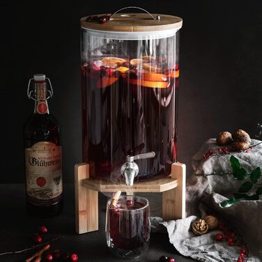 Диспенсер для напоїв з краном та підставкою 7 л Navaris