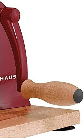 Інструкція з нарізки хліба Zassenhaus CLASSIC Сталеве лезо Solingen Товщина різання 1-18 мм Дошка і кривошип з деревини бука Розміри 30 25,5 19 см (червоний, один розмір)