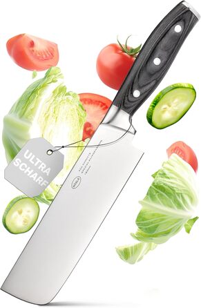 Японський кухарський ніж накірі 18 см Wolfgrey Rosle