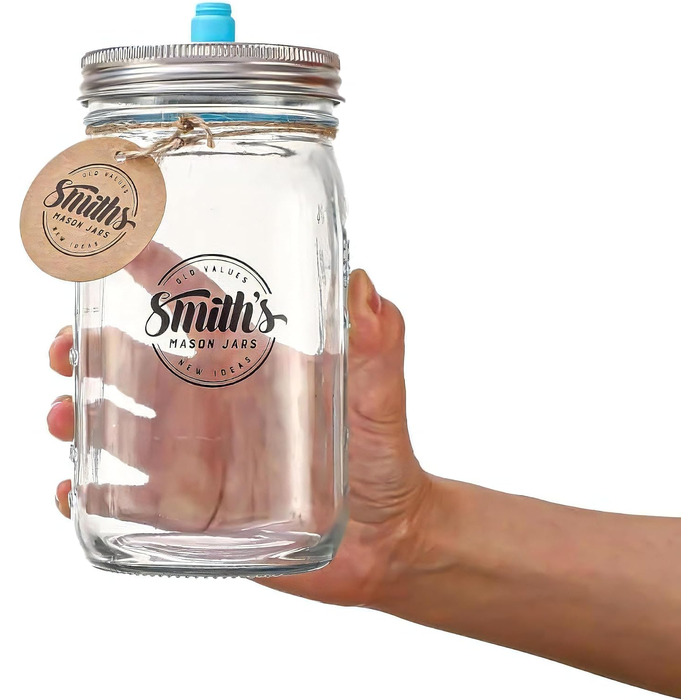 Скляні банки для консервації 2 шт 1 л Smiths Mason Jars