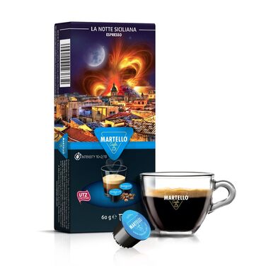 Кавові капсули LA NOTTE SICILIANA, набір 10 шт Martello