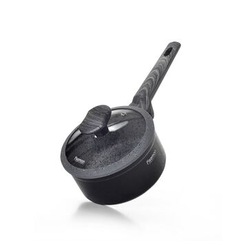 Ковш Fissman CHARM STONE 16x7,8 см 1400 мл со стеклянной крышкой (5024)