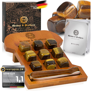 Набор камней для виски 9 камней тигрового глаза Grimm & Brothers FRANKFURT