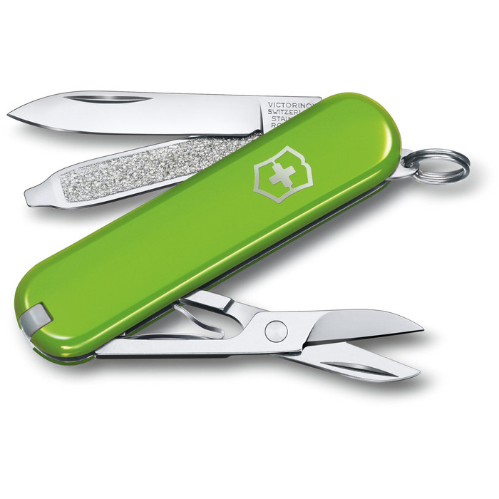 Нож швейцарский 7 функций, 58 мм, Victorinox Classic SD Colors Smashed Avocado