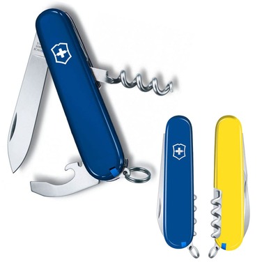 Нож Victorinox Waiter Ukraine 84мм/9funk/syn-желтый