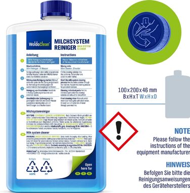 Засіб для очищення молочної системи 750 мл WoldoClean