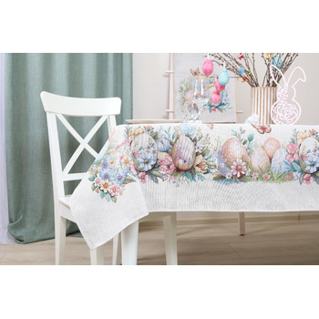 Скатертина 140 х 240 см "Пасхальні яйця" textile idea