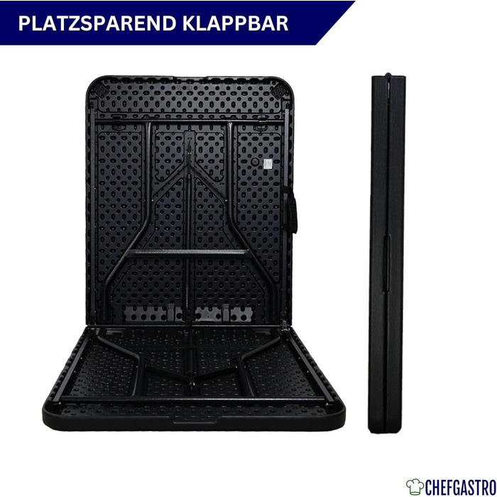 Складаний фуршетний стіл 180 x 74 х 74 см CHEFGASTRO