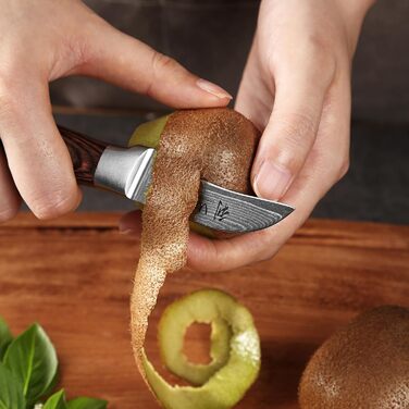 Нож для овощей и фруктов из дамасской стали Wakoli