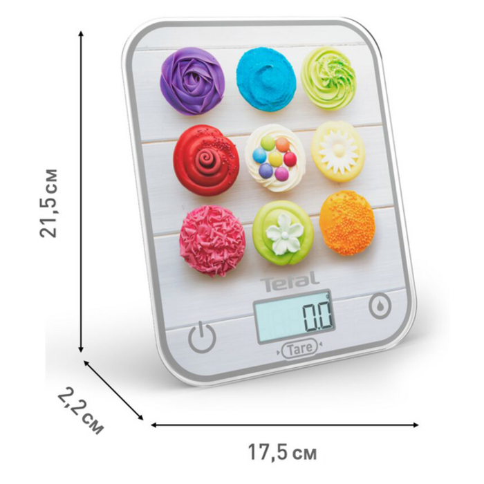 Весы кухонные Tefal BC50D4V0 Optiss Cake Pops (7048001)