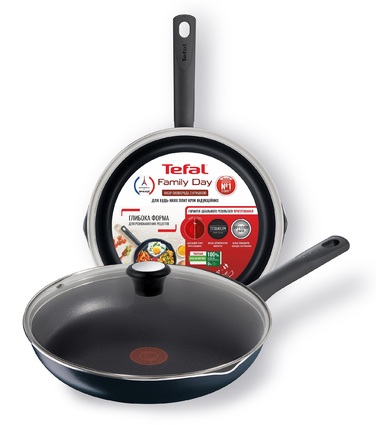 Сковорода з кришкою 26 см Family Day Tefal