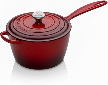 Чавунний сотейник Ø 20 см, 2,5 л з кришкою, вишнево-червоний Signature Le Creuset