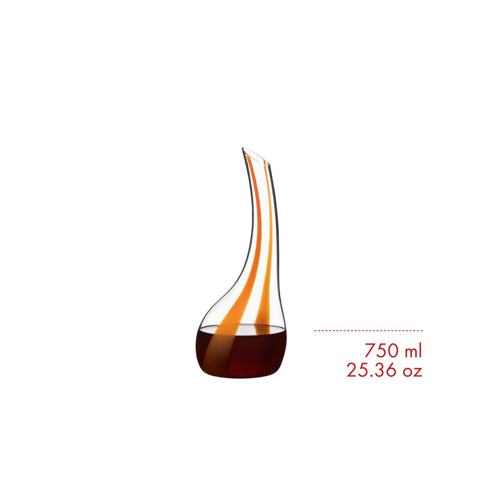 Декантер ручной работы Cornetto Arancio 0,75 л, черный Riedel