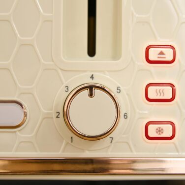 Комплект чайника та тостера HOMCOM, 1,7 л, тостер на 4 скибочки, набір для сніданку з 7 рівнями підрум&39янення, автоматичним вимкненням, функцією розморожування та розігріву та піддоном для крихт, бежевий