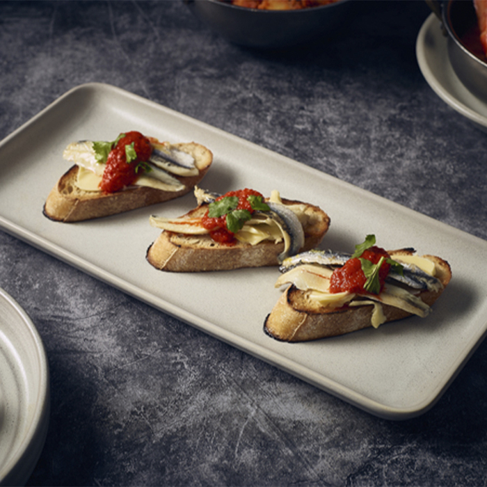 Блюдо прямоугольное 27*12.5 см, Terra Stoneware Antigo Cinza, GenWare