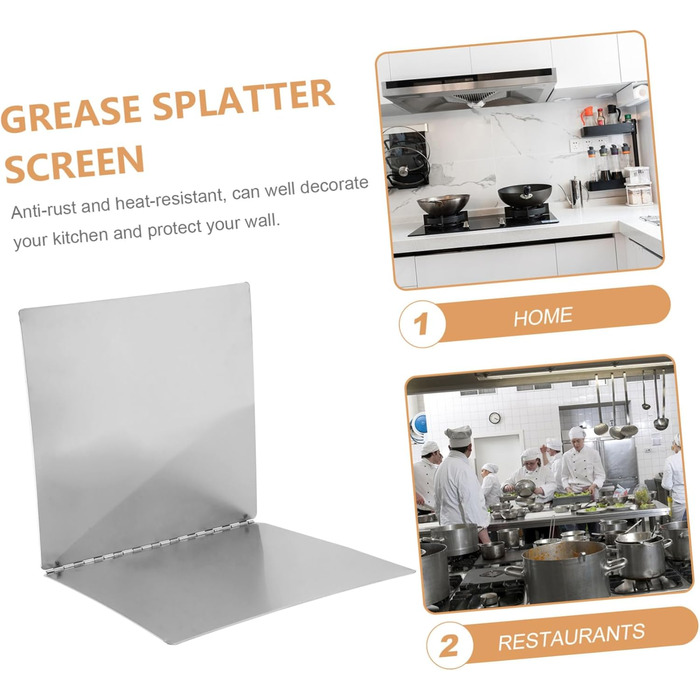 Захист від бризок олії з нержавіючої сталі 30 х 30 см DEARMAMY