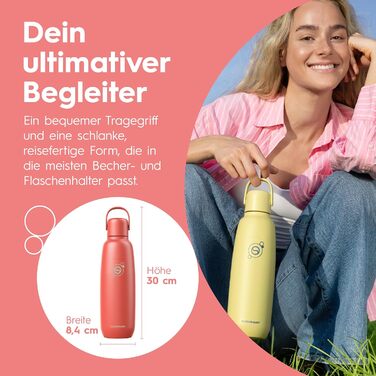 Бутылка для газированной воды 0,9 л, оранжевая Fizz & Go SodaStream
