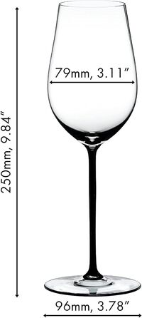 Бокал для вина Riesling/Zinfandel Schwarz, 4900/15B Black один бокал, кришталь, можна мити в посудомийній машині