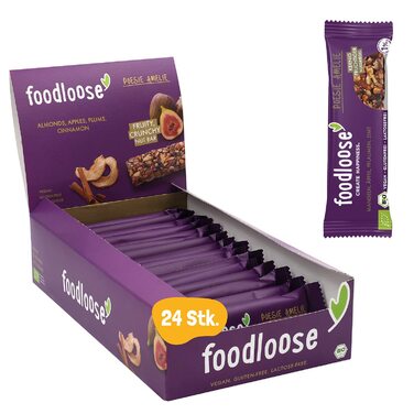 Органічні горіхові батончики fooloose Веганські органічні батончики без лактози та глютену, без рафінованого цукру Упаковка з 6 різними сортами (24 батончики x 35 г) ука (упаковка з 24 шт.) (Poesie Amelie, 24 шт. и (1 упаковка))