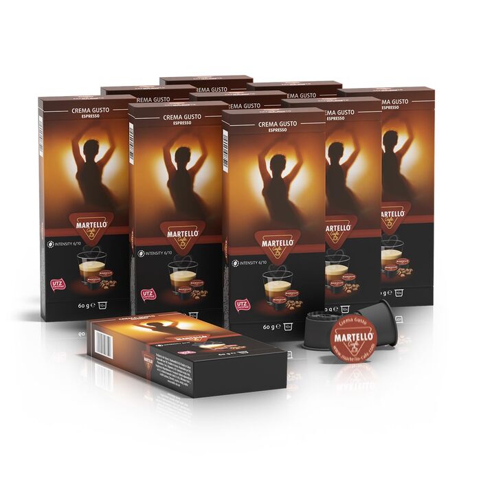 Кавові капсули Crema Gusto, набір 10 шт Martello