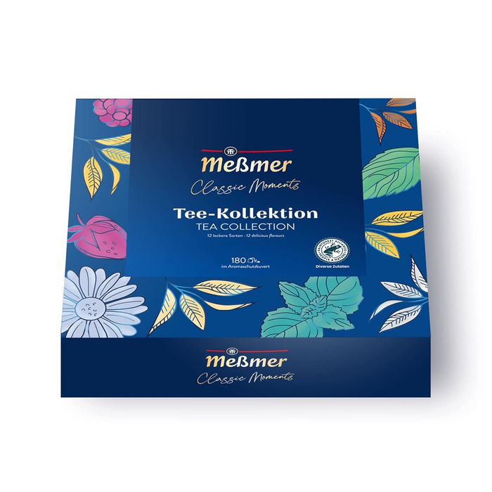Подарочный набор чая Classic Moments, 180 чайных пакетиков 12 разных сортов Meßmer