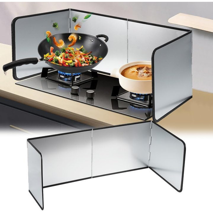 Складная кухонная защита от брызг для плиты mumisuto