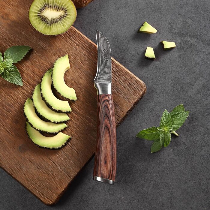 Нож для овощей и фруктов из дамасской стали Wakoli
