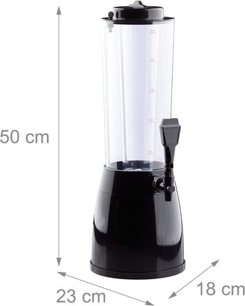 Диспенсер для розливу пива з краном 2,5 л Relaxdays