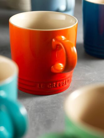 Набір із 4 кухлів 350 мл, полум'яно-червоний Le Creuset
