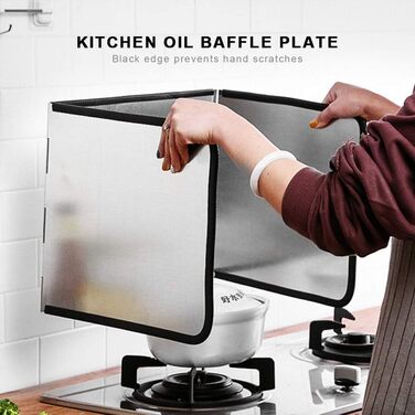 Складной брызгозащитный экран для кухонной плиты GEEKHOM