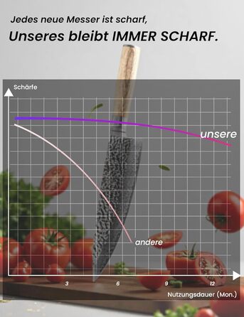 Японський набір ножів з дамаської стал Jingseiho