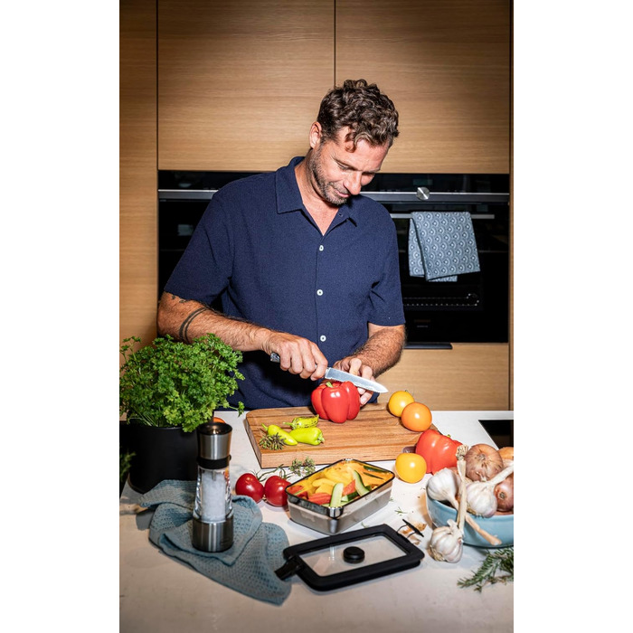 Контейнер для хранения 1 л прямоугольный, нержавеющая сталь FLEXX 2GO Rosle