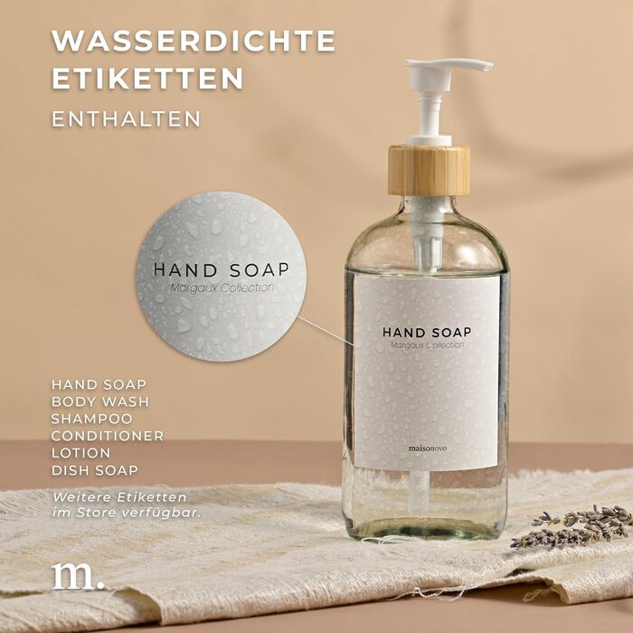 Диспенсер для мила 500 мл, прозоре скло MaisoNovo