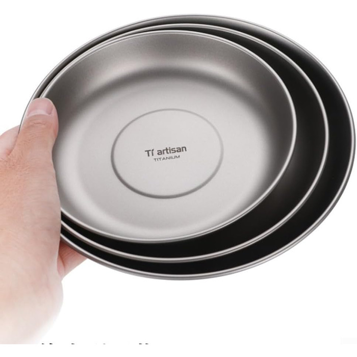Ультралегкий туристический титановый тарелка 500 мл EasyByMall