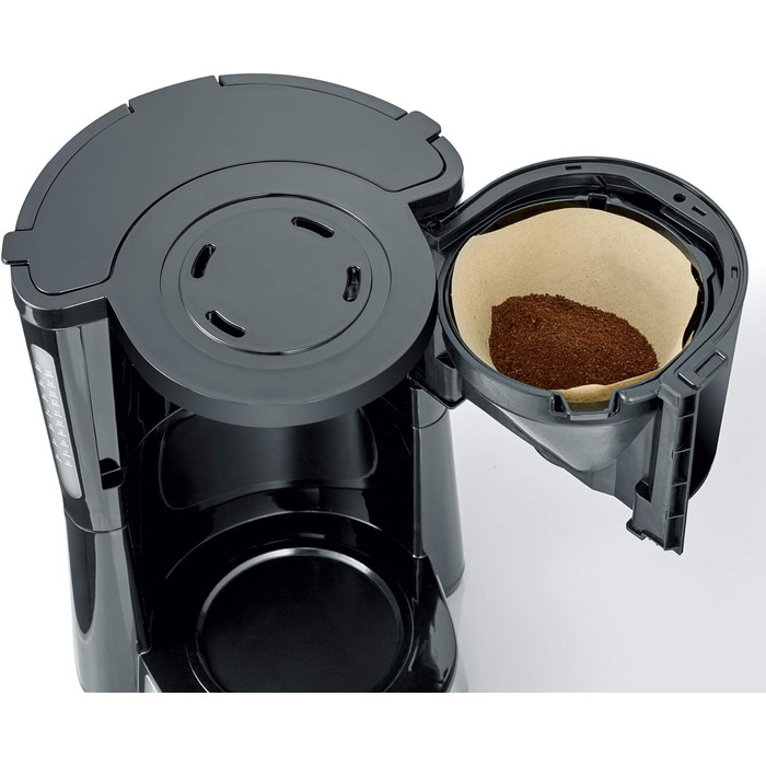 Кофемашина 'Type со стеклянным кувшином, ароматный, быстрый и бесшумный кофе с кофеваркой до 10 чашек, фильтр-кофемашина, черная, KA 4815, 33.8