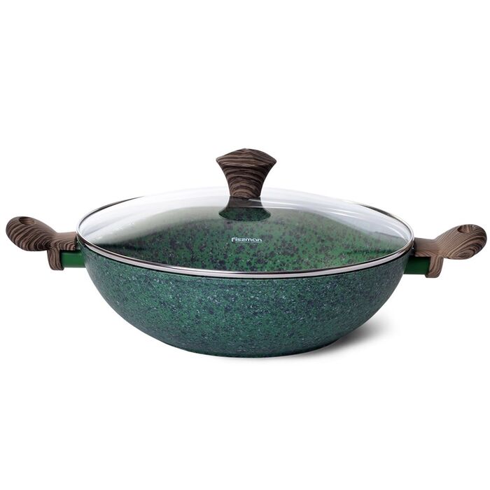 Сковорідка ВОК Fissman MALACHITE 30x9 см (4309)