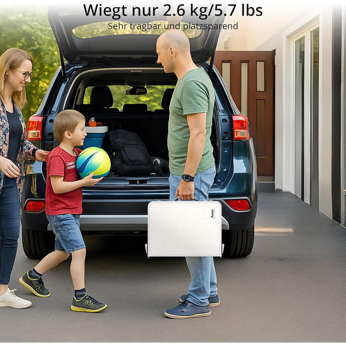 Складной кемпинговый столик 60 x 40 см белый Anbte