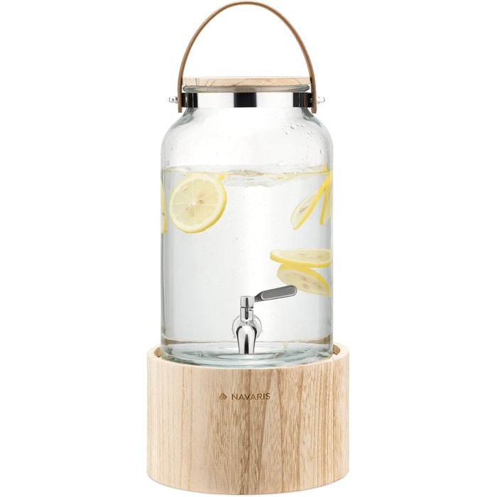 Диспенсер для напоїв скляний 5,6 л Navaris