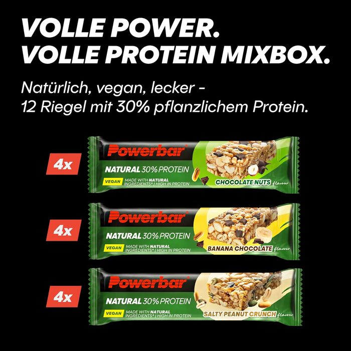 Протеїнові батончики Natural Protein, 12 x 40 г Powerbar
