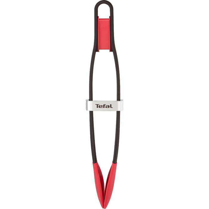 Щипцы кухонные Tefal Ingenio, пластик, силикон, черно-красный