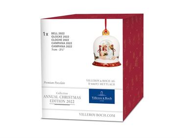 Ялинкова прикраса дзвіночок 6 см Annual Christmas Edition 2022 Villeroy & Boch