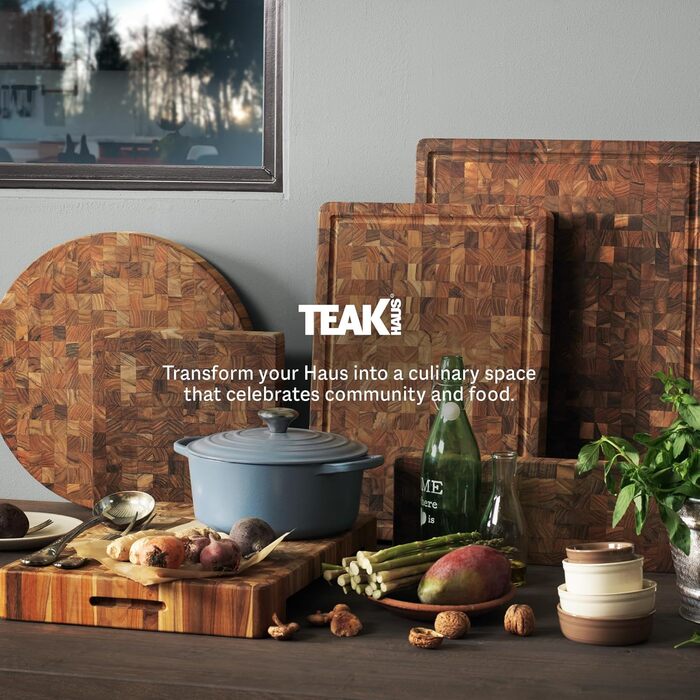 Професійна обробна дошка з тикового дерева 40,5 х 30,5 см Teakhaus