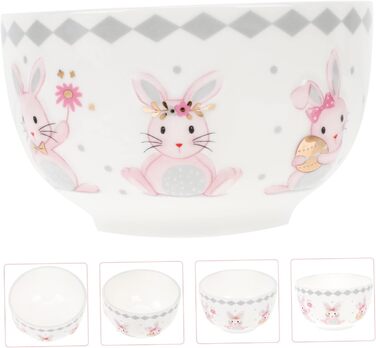 Миски керамічна з милим дизайном зайчика ABOOFAN